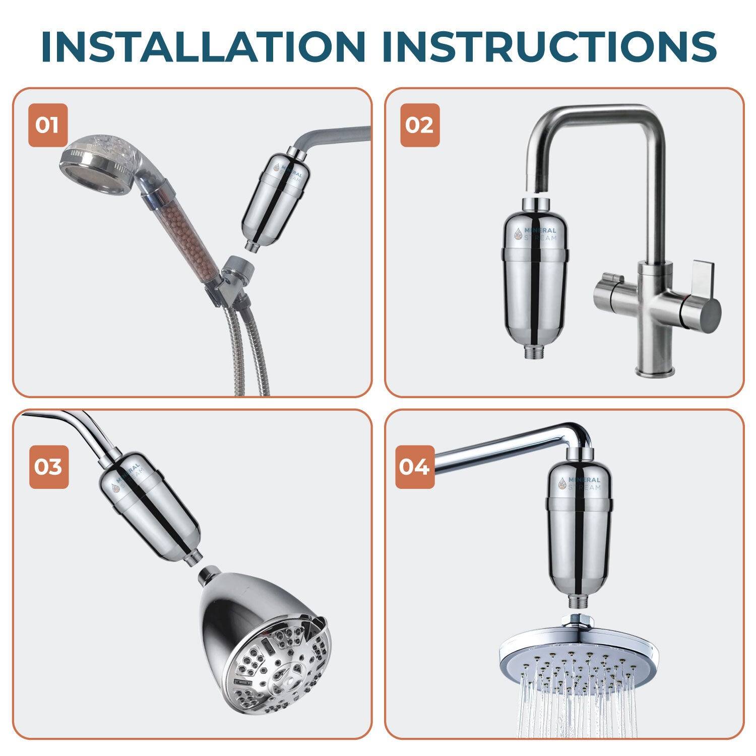 Pokročilý sprchový filtr pro tvrdou vodu