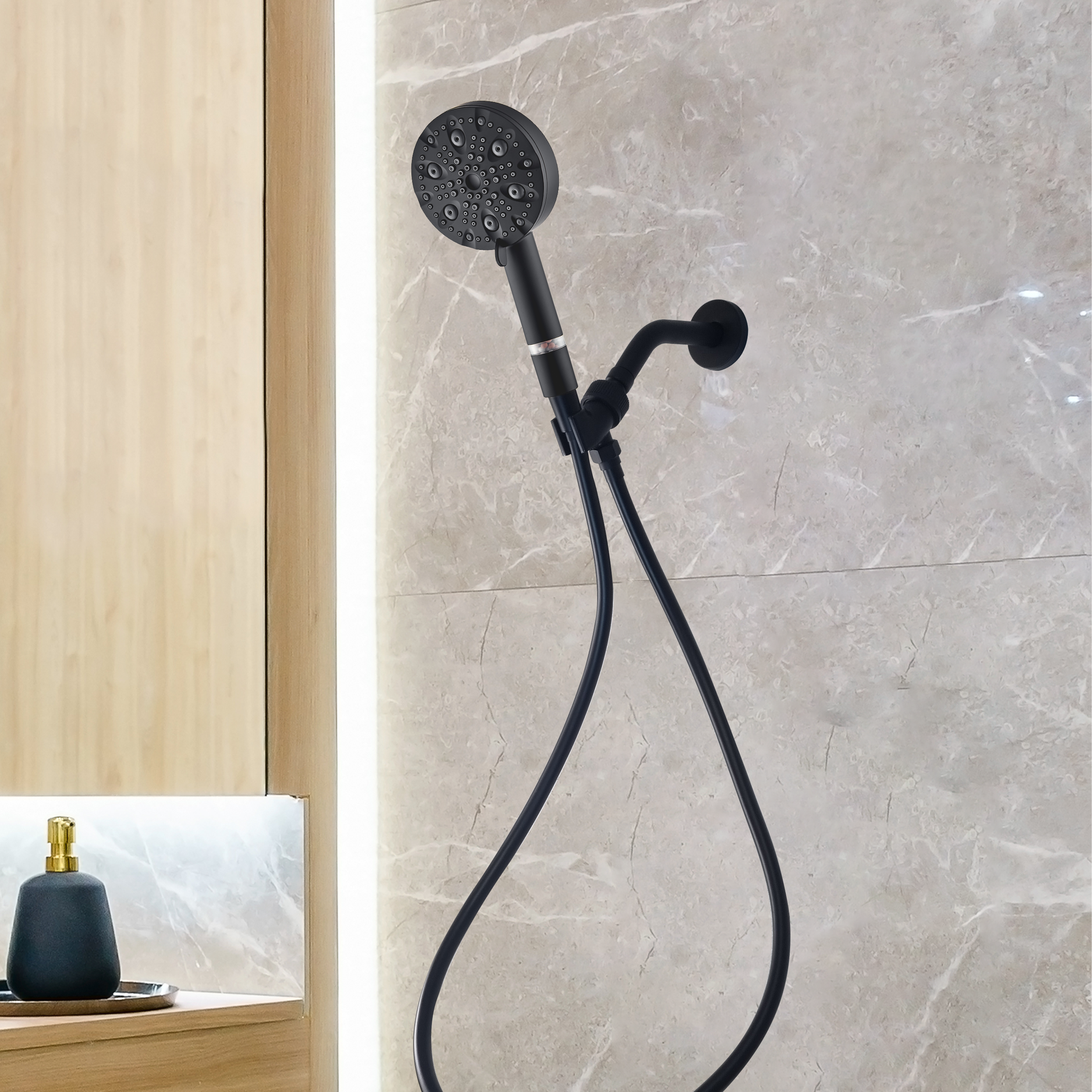 MineralStream Luxe 9 Mode High -Plakové sprchové hlavici (filtrované)