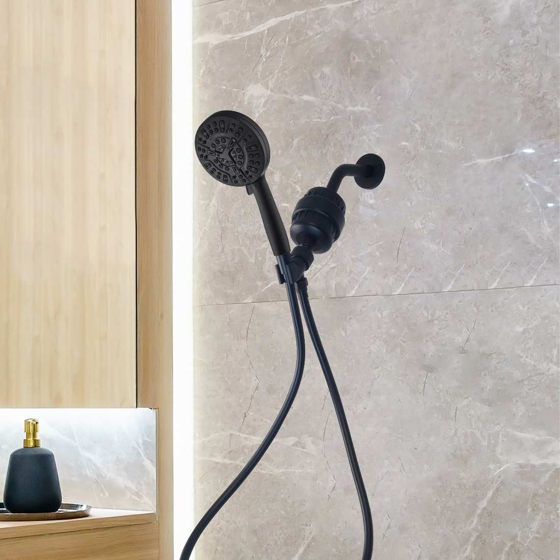 MineralStream Luxe 10 režim vysokotlaká sprchová hlava (filtrovaná)