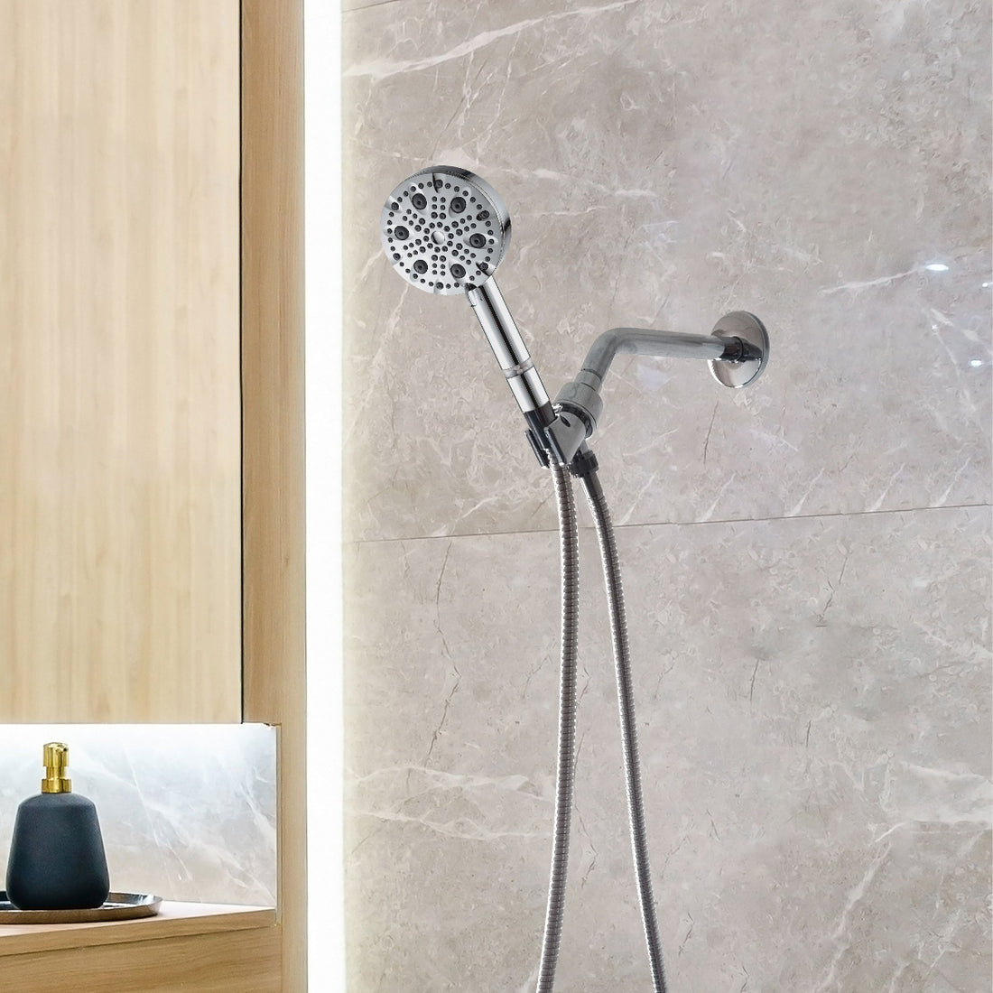 MineralStream Luxe 9 Mode High -Plakové sprchové hlavici (filtrované)