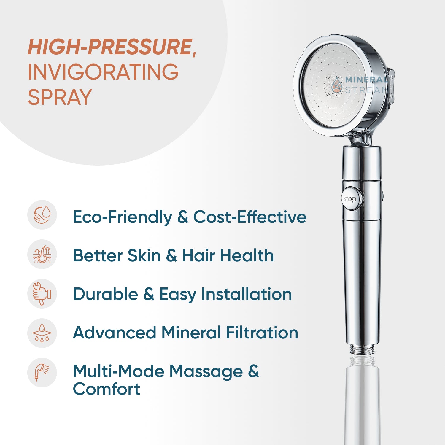 Filtrační sprchová hlava Mineralstream ™ 3.0