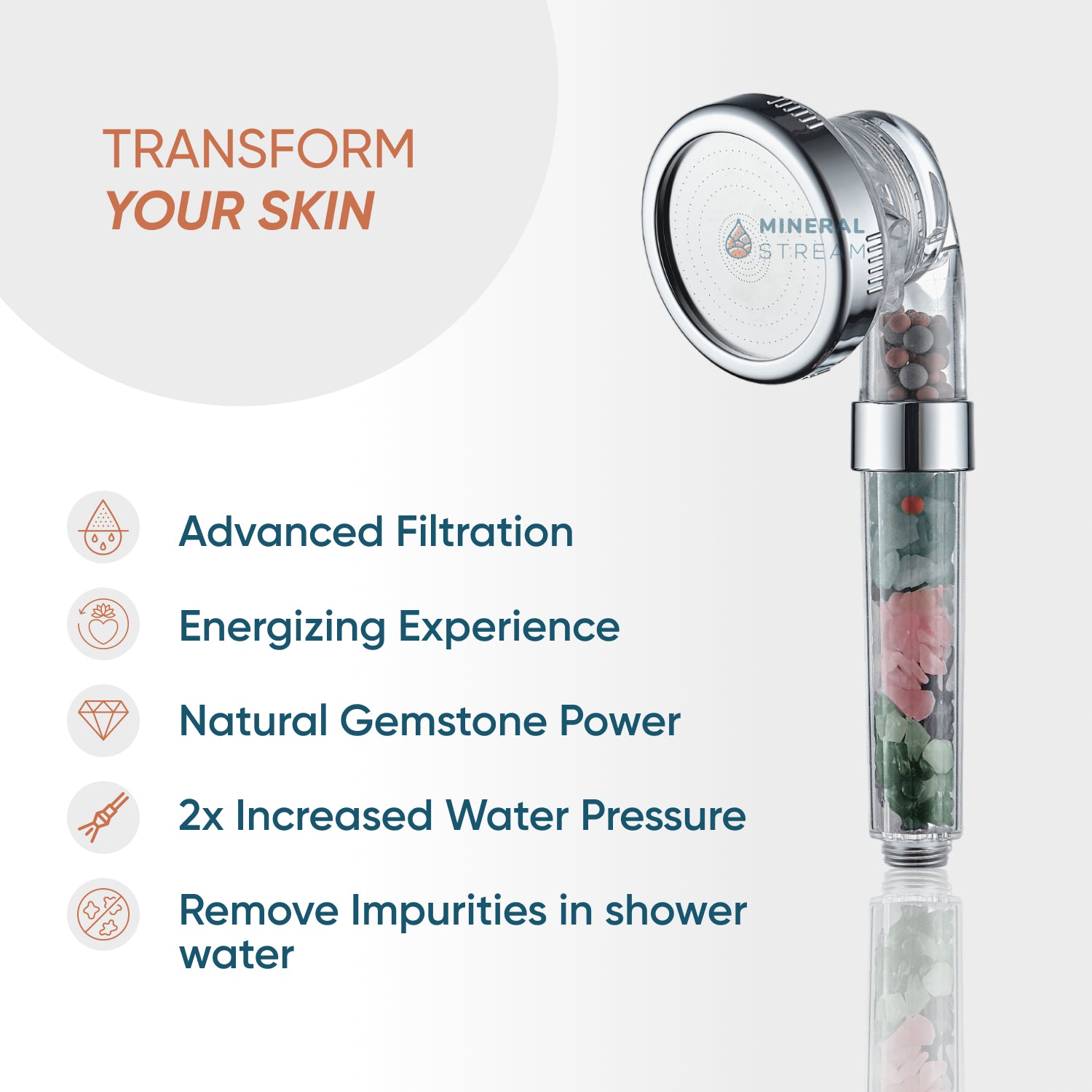 Sprchová hlavička čakry Kompletní sprchová sada