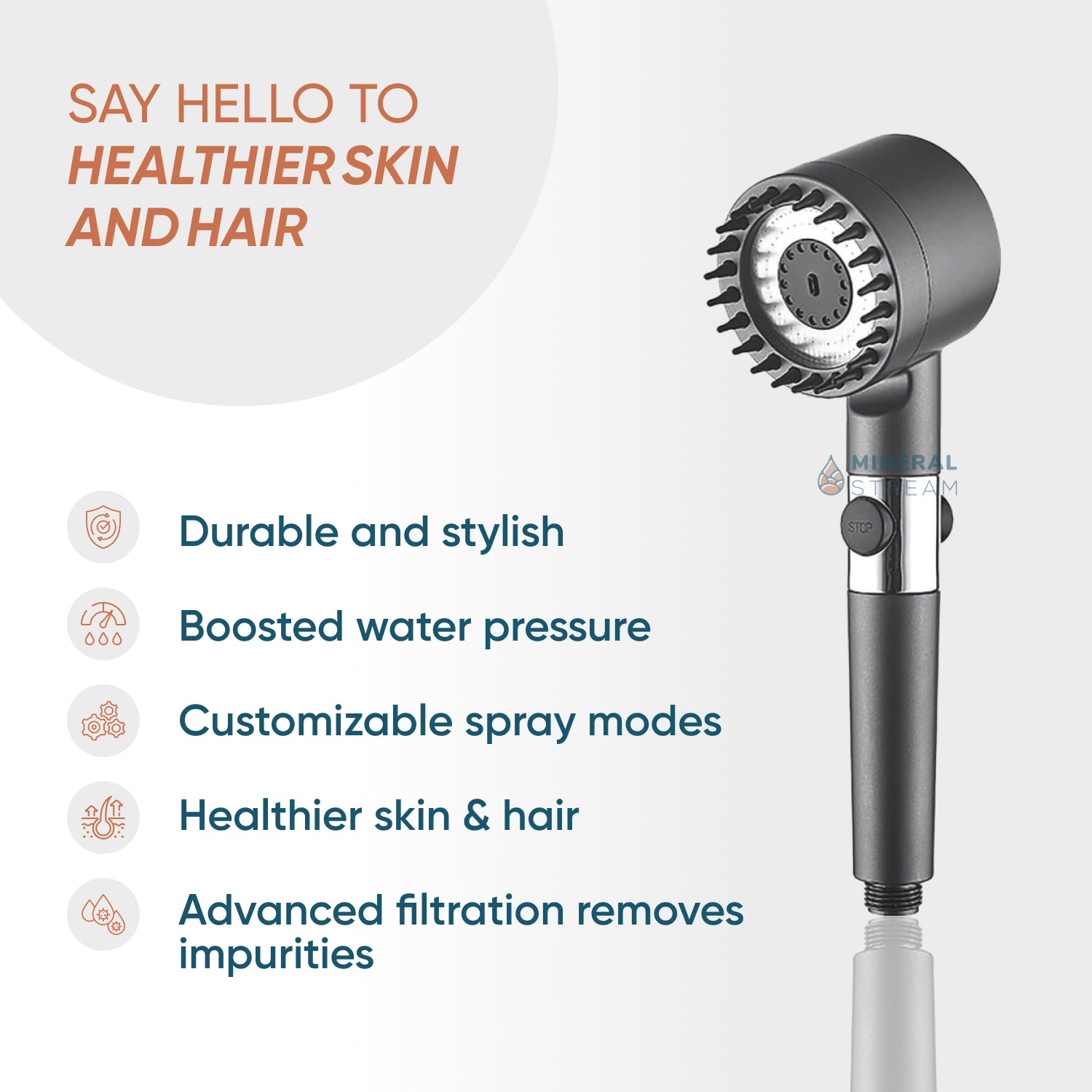 Konečná sprchová masážní sprcha sprcha Essentials Essentials