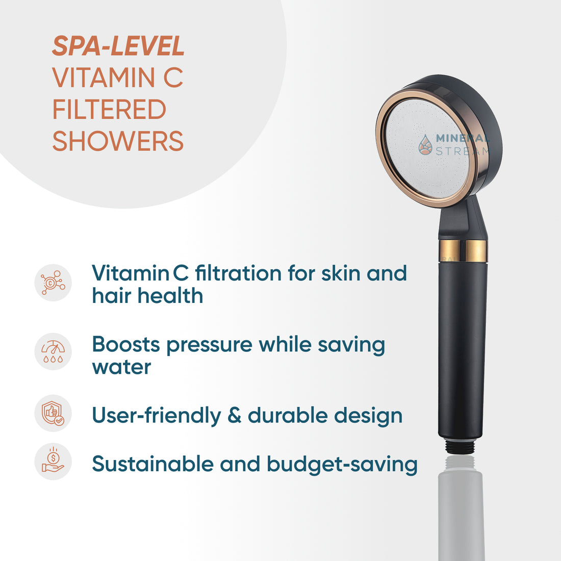 Mineralstream ™ černá - vitamín C sprcha Essentials Kit