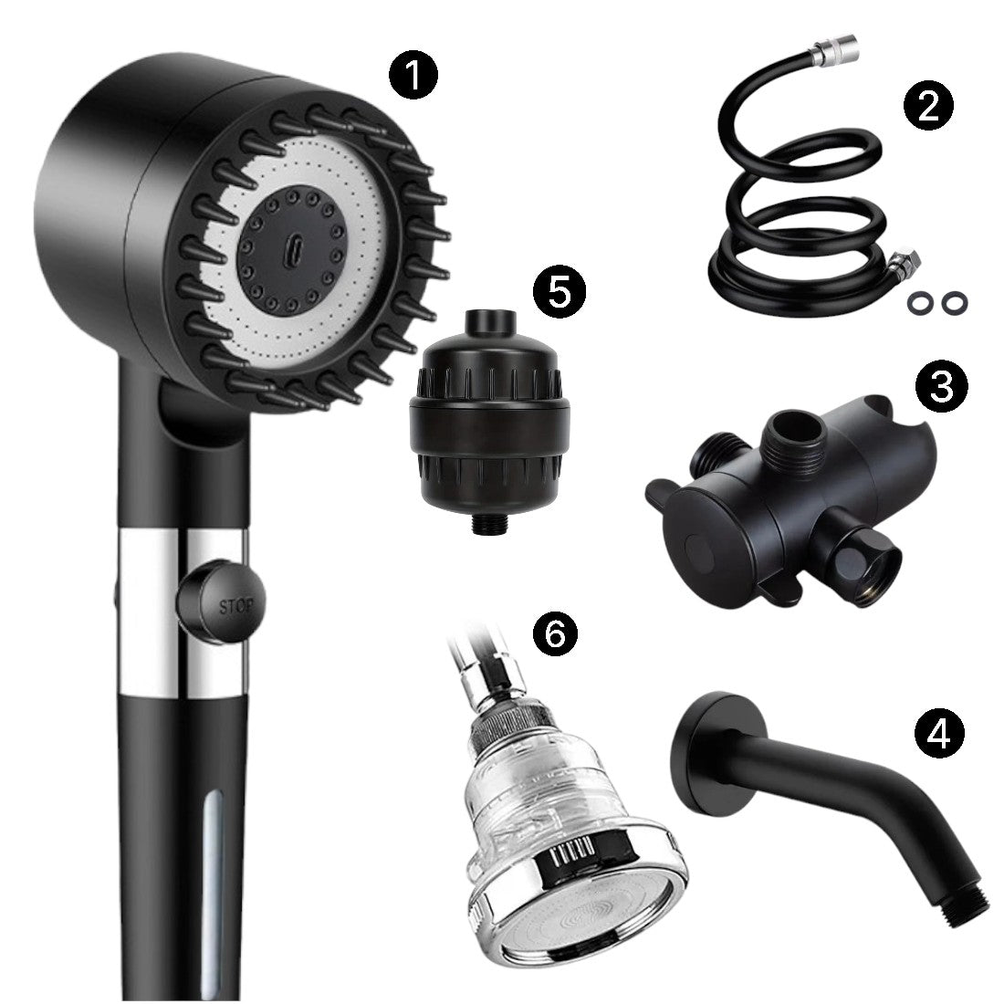 Mineralstream masáž filtrovaná sprchová hlava