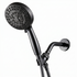 Luxe 10 Mode Showerhead Shower Essentials Kit in black