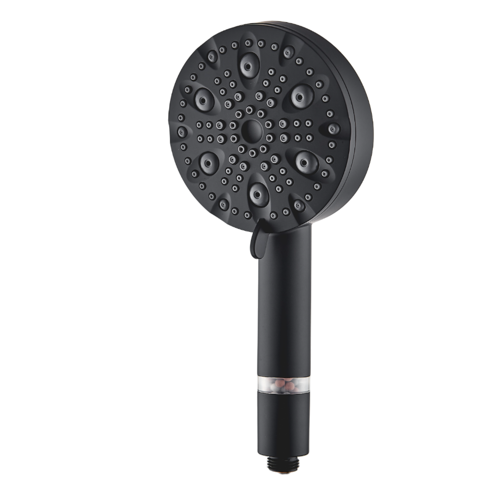 Vysokotlaká sprchová hlavice MineralStream Luxe s 9 režimy (filtrovaná)-černý doplněk