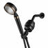 MineralStream BLACK Vitamin C Complete Shower Kit - showerhead, hose, holder, shower arm and 15-stage inline filter